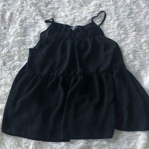 Sheer black tank top